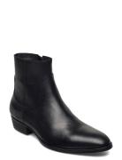 Biabeck Leather Boot Støvletter Chelsea Boot Black Bianco