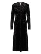 Objshera L/S Midi Dress 124 Knelang Kjole Black Object