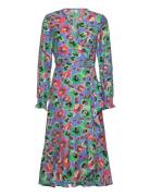 Yasarty Ls Midi Wrap Dress S. - Ca Knelang Kjole Multi/patterned YAS