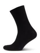 Fine Cotton Rib Socks Lingerie Socks Regular Socks Black Mp Denmark