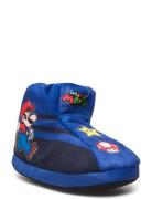 Super Mario House Shoe Tøfler Innesko Blue Super Mario