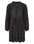 Julia Button Dress Kort Kjole Black Once Untold