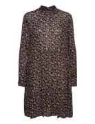 Kasally Amber Dress Knelang Kjole Multi/patterned Kaffe
