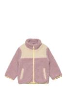 Nmfmelo Teddy Jacket Outerwear Fleece Outerwear Fleece Jackets Pink Na...