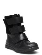 Boots - Flat - With Velcro Vinterstøvletter Med Borrelås Black ANGULUS