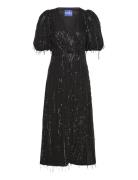 Dakotacras Dress Knelang Kjole Black Cras