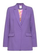 Relaxed Blazer - Zoe Fit Blazers Single Breasted Blazers Purple Coster...