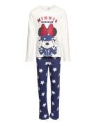 Pyjalong Imprime Pyjamas Sett Multi/patterned Minnie Mouse