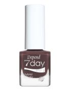 7Day Hybrid Polish 7301 Neglelakk Sminke Brown Depend Cosmetic