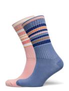 Hilma Cotta Sock 2 Pack Lingerie Socks Regular Socks Blue Becksönderga...