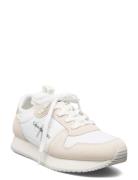 Runner Sock Laceup Ny-Lth W Lave Sneakers White Calvin Klein