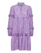 Marlon Dress Knelang Kjole Purple Cras