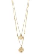 Haven 2-In-1 Coin Necklace Gold-Plated Accessories Jewellery Necklaces...