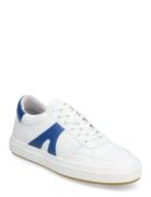 Legend - White/Blue Leather Lave Sneakers White Garment Project