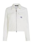Lean Moto Jacket Dongerijakke Denimjakke White Calvin Klein Jeans