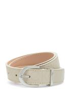 Round Buckle Belt 2.5 Epi Mono Belte Cream Calvin Klein