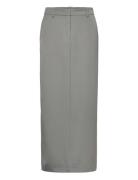 Vmmathilde Mr Tailored Long Skirt D2 Langt Skjørt Grey Vero Moda