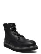 Jfwaldgate Moc Leather Boot Sn Støvletter Med Snøring Black Jack & J S