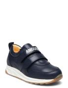 Shoes - Flat - With Velcro Lave Sneakers Navy ANGULUS