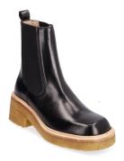 Booties - Flat - With Elastic Shoes Chelsea Boots Black ANGULUS