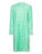 Chakra Dupina Dress Aop Knelang Kjole Green Mads Nørgaard