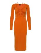Lorna Midi Dress Knelang Kjole Orange Gina Tricot