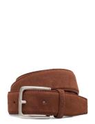 Classic Suede Belt Accessories Belts Classic Belts Brown GANT