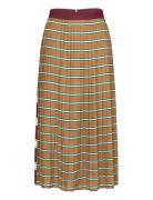 Striped Pleated Skirt Langt Skjørt Multi/patterned GANT