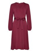 Annie Dress Wine Knelang Kjole Burgundy Jumperfabriken