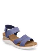 Womens Bobs Beach Kiss Sandal Flate Sandaler Blue Skechers