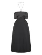 Bustier Chain Detail Dress Knelang Kjole Black Calvin Klein Jeans