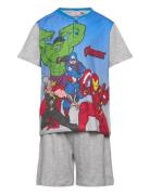 Pyjama Pyjamas Sett Grey Marvel