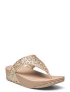 Lulu Glitter Toe-Thongs Flate Sandaler Gold FitFlop