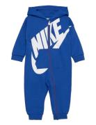 Nkn All Day Play Coverall Langermet Bodysuit Blue Nike