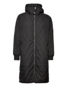 Ektraiw Hood Coat Vattert Jakke Black InWear