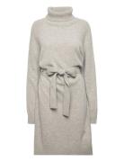 Mini Knit Dress Knelang Kjole Grey IVY OAK