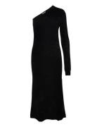 Shoulder Dress Knelang Kjole Black Filippa K