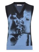 Rui Blue Smoke Vests Knitted Vests Blue EYTYS
