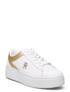Th Platform Court Sneaker Gld Lave Sneakers White Tommy Hilfiger