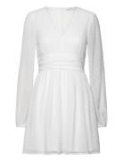 Dahlia Dotted Dress Kort Kjole White Bubbleroom
