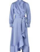 Iza Midi Dress Knelang Kjole Blue Love Lolita