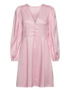 Enitta Short Dress Kort Kjole Pink A-View