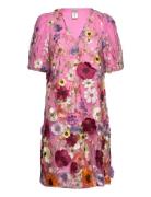 Yasflowering Ss Dress - Show Knelang Kjole Pink YAS