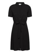 Vipaya S/S Shirt Dress - Noos Kort Kjole Black Vila