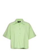 Pckiana Ss Shirt Bc Strandklær Green Pieces