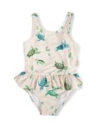 Eva – Badedragt 1-2 År – First Swim Badedrakt Badetøy Beige Filibabba