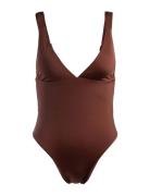 Silky Island Piece Badedrakt Badetøy Brown Roxy