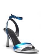 Katniss_Sndl90_Lmna Sandal Med Hæl Silver HUGO