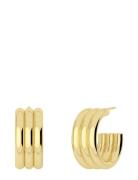 Monica Creoles L Accessories Jewellery Earrings Hoops Gold Edblad