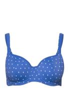 Jewel Cove Swimwear Bikinis Bikini Tops Wired Bikinitops Blue Freya